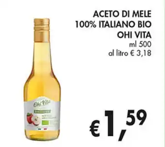 Coal Aceto di mele 100% italiano bio OHI VITA offerta