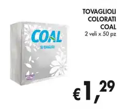 Coal Tovaglioli colorati COAL offerta