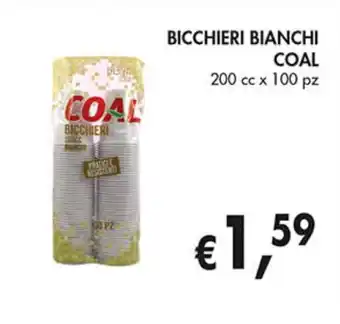 Coal Bicchieri bianchi COAL offerta