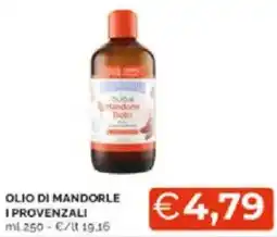 Mercatò Olio di mandorle i provenzali offerta