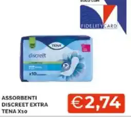 Mercatò Assorbenti discreet extra tena x10 offerta