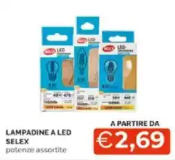 Mercatò Lampadine a led selex potenze assortite offerta