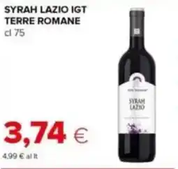 Tigre Syrah lazio igt TERRE ROMANE offerta