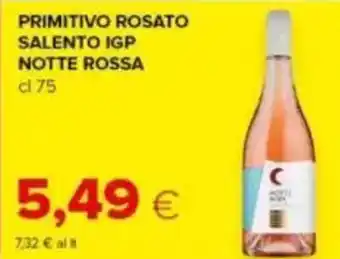 Tigre Primitivo rosato salento igp NOTTE ROSSA offerta