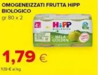 Tigre Omogeneizzati frutta HIPP biologico offerta