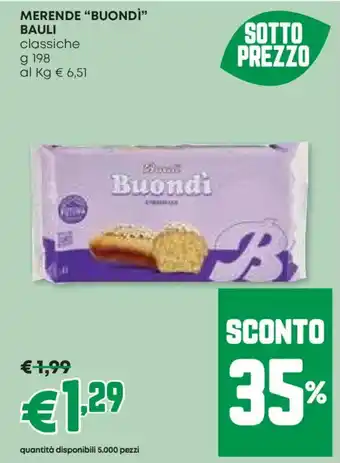 Pam Merende "buondì" bauli classiche offerta