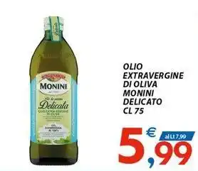 Vivo Supermercati Olio extravergine di oliva monini delicato offerta