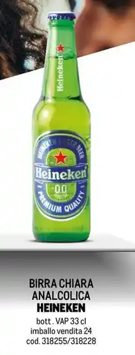 Metro Birra chiara analcolica HEINEKEN offerta