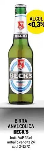 Metro Birra analcolica BECK'S offerta