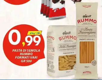 Vivo Supermercati Pasta di semola formati vari offerta