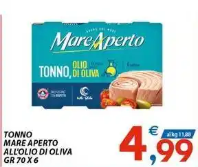 Vivo Supermercati Tonno mare aperto all'olio di oliva offerta