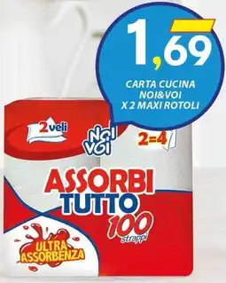 Vivo Supermercati Carta cucina noi&voi x 2 maxi rotoli offerta