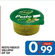 Vivo Supermercati Pesto fresco VALLEPIÙ offerta