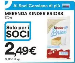 Ipercoop Merenda KINDER BRIOSS offerta