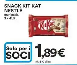 Ipercoop Snack kit kat NESTLÉ offerta