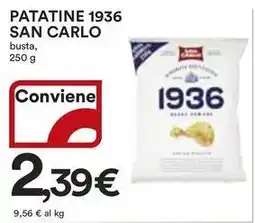 Ipercoop Patatine 1936 SAN CARLO offerta