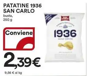 Ipercoop Patatine 1936 SAN CARLO offerta