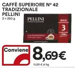 Ipercoop Caffè superiore n° 42 tradizionale PELLINI offerta