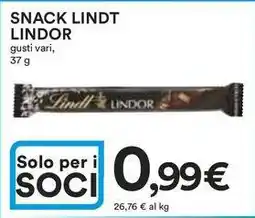 Ipercoop Snack lindt LINDOR offerta