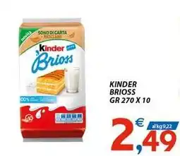 Vivo Supermercati Kinder brioss offerta