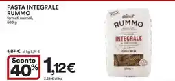 Ipercoop Pasta integrale RUMMO offerta