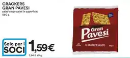 Ipercoop Crackers GRAN PAVESI offerta