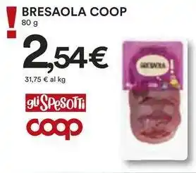 Ipercoop Bresaola COOP offerta