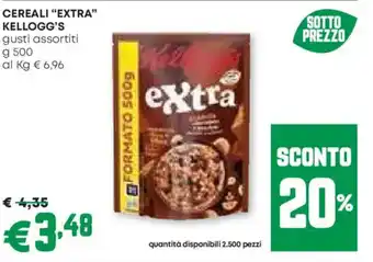 Pam Cereali "extra" kellogg's gusti assortiti offerta