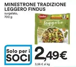 Ipercoop Minestrone tradizione leggero FINDUS offerta