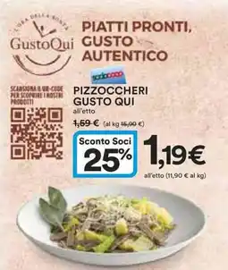 Ipercoop Piatti pronti gusto autentico GUSTO QUI offerta