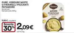 Ipercoop Purè, verdure miste o friarielli piccanti PATAMORE offerta