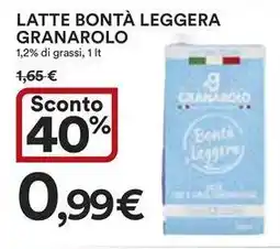 Ipercoop Latte bontà leggera GRANAROLO offerta