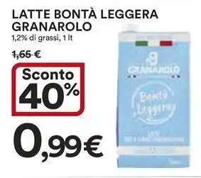 Ipercoop Latte bontà leggera GRANAROLO offerta