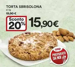 Ipercoop Torta sbrisolona offerta