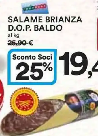 Ipercoop Salame brianza d.o.p. baldo offerta