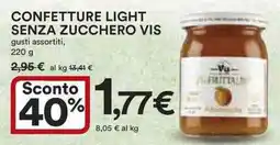 Ipercoop Confetture light senza zucchero VIS offerta