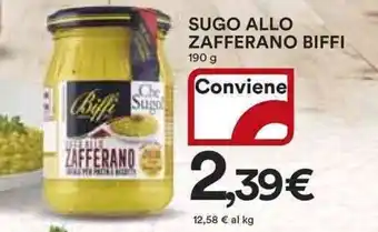 Ipercoop Sugo allo zafferano BIFFI offerta