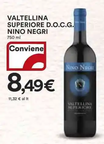 Ipercoop Valtellina superiore d.o.c.g. NINO NEGRI offerta