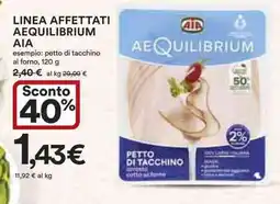 Ipercoop Linea affettati aequilibrium AIA offerta