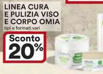 Ipercoop Linea cura e pulizia viso e corpo OMIA offerta