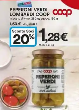 Ipercoop Peperoni verdi lombardi COOP offerta