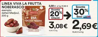 Ipercoop Linea viva la frutta NOBERASCO offerta