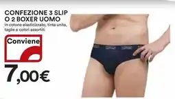 Ipercoop Confezione 3 slip o 2 boxer uomo offerta