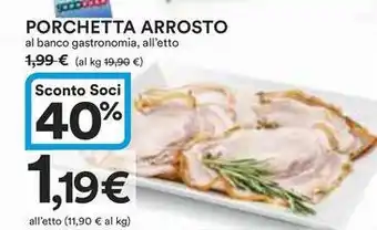 Ipercoop Porchetta arrosto offerta