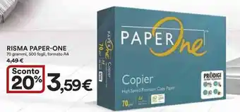 Ipercoop Risma PAPER-ONE offerta