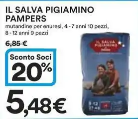 Ipercoop Il salva pigiamino PAMPERS offerta