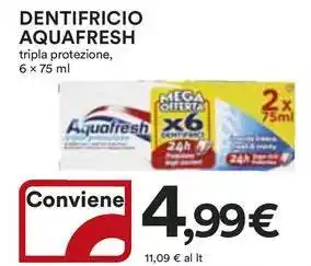 Ipercoop Dentifricio AQUAFRESH offerta