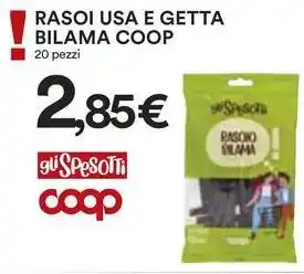 Ipercoop Rasoi usa e getta BILAMA COOP offerta