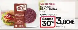 Ipercoop Burger di chianina offerta