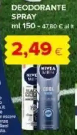 Tigre Deodorante spray NIVEA offerta